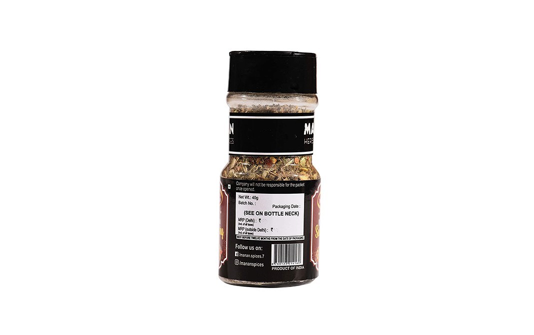 Manan Pasta Seasoning    Plastic Bottle  40 grams